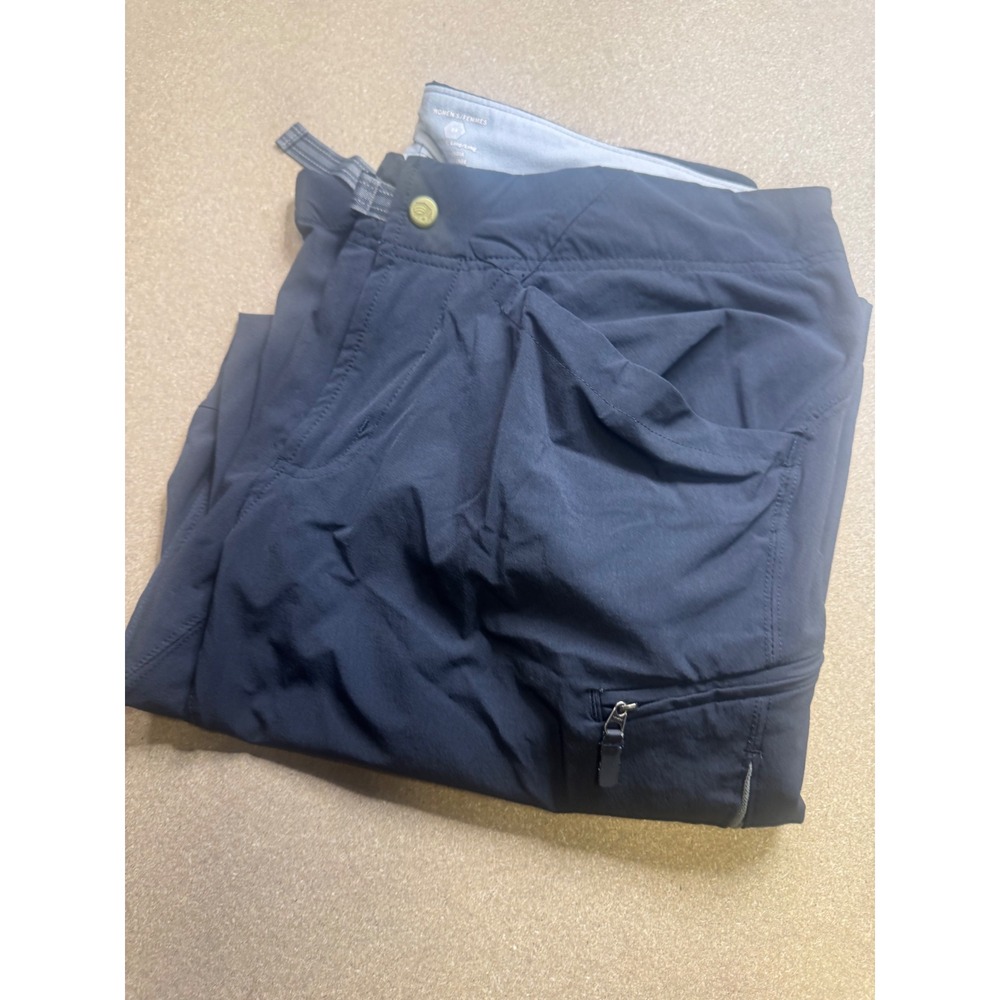 Mountain Hardwear Womens Long Hiking Pants Dark Navy Blue Sz 14 $79